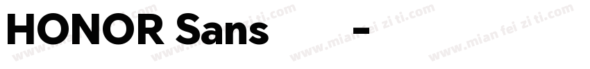 HONOR Sans 荣耀字体字体转换